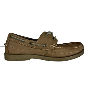 Men Timberland Boat Shoes Mens 7.5 Medium Leather Kiawah Taupe